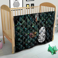 Kia Hara Te reo Maori Quilt Manaia Moko Mix Paua Shell LT7 - Polynesian Pride