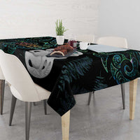 Kia Hara Te reo Maori Tablecloth Manaia Moko Mix Paua Shell LT7 - Polynesian Pride