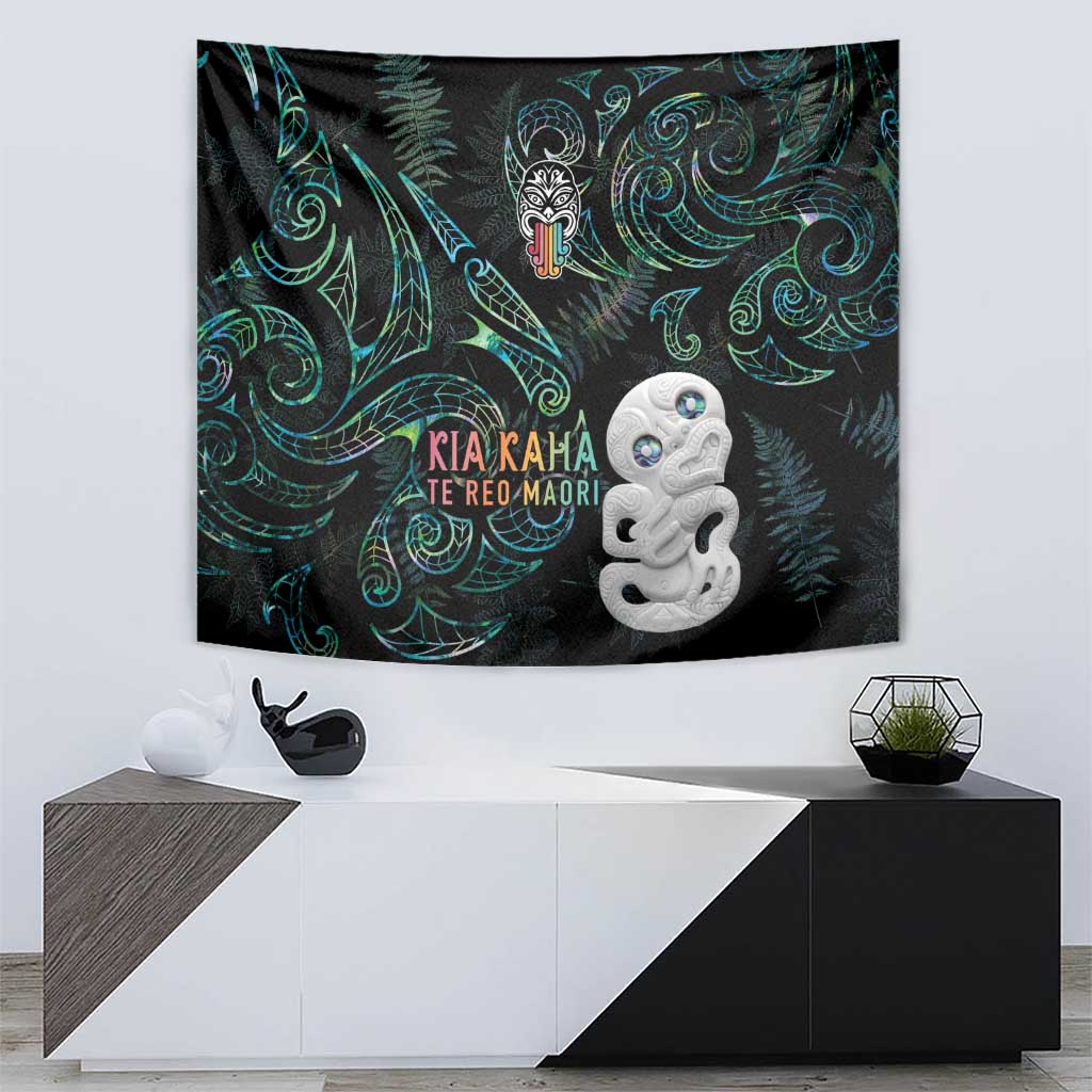 Kia Hara Te reo Maori Tapestry Manaia Moko Mix Paua Shell LT7 - Polynesian Pride
