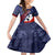 Pearl Harbor Remembrance Day Family Matching Short Sleeve Bodycon Dress and Hawaiian Shirt Poppy Mix Style LT7 Daughter's Dress Navy Blue - Polynesian Pride