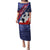 Pearl Harbor Remembrance Day Puletasi Poppy Mix Style LT7 Long Dress Navy Blue - Polynesian Pride