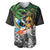 Tropical Christmas Polynesian Baseball Jersey Funny Surfing Pineapple