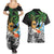 Tropical Christmas Polynesian Couples Matching Summer Maxi Dress and Hawaiian Shirt Funny Surfing Pineapple