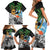 Tropical Christmas Polynesian Family Matching Short Sleeve Bodycon Dress and Hawaiian Shirt Funny Surfing Pineapple