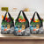 Tropical Christmas Polynesian Grocery Bag Funny Surfing Pineapple