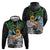 Tropical Christmas Polynesian Hoodie Funny Surfing Pineapple