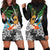 Tropical Christmas Polynesian Hoodie Dress Funny Surfing Pineapple