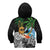 Tropical Christmas Polynesian Kid Hoodie Funny Surfing Pineapple