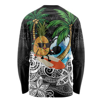 Tropical Christmas Polynesian Long Sleeve Shirt Funny Surfing Pineapple LT7 - Polynesian Pride