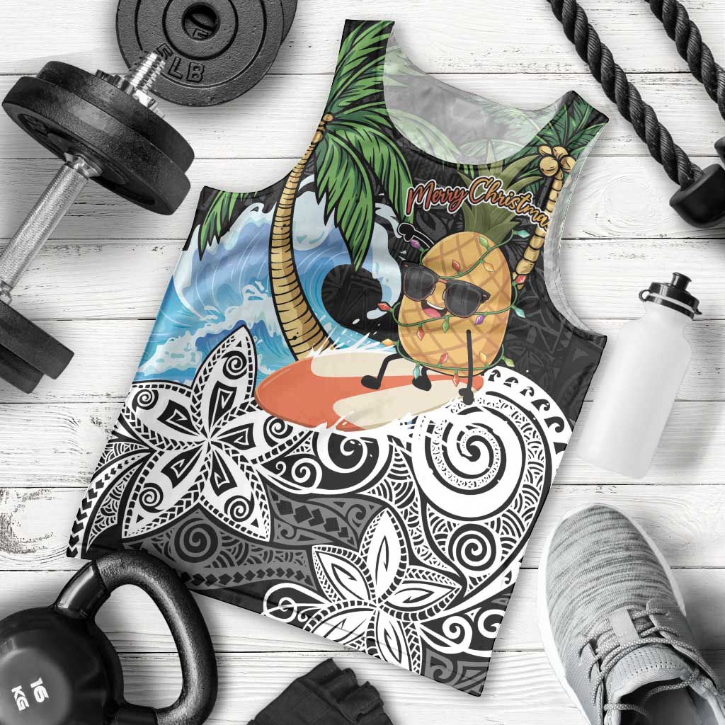 Tropical Christmas Polynesian Men Tank Top Funny Surfing Pineapple LT7 - Polynesian Pride