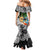 Tropical Christmas Polynesian Mermaid Dress Funny Surfing Pineapple