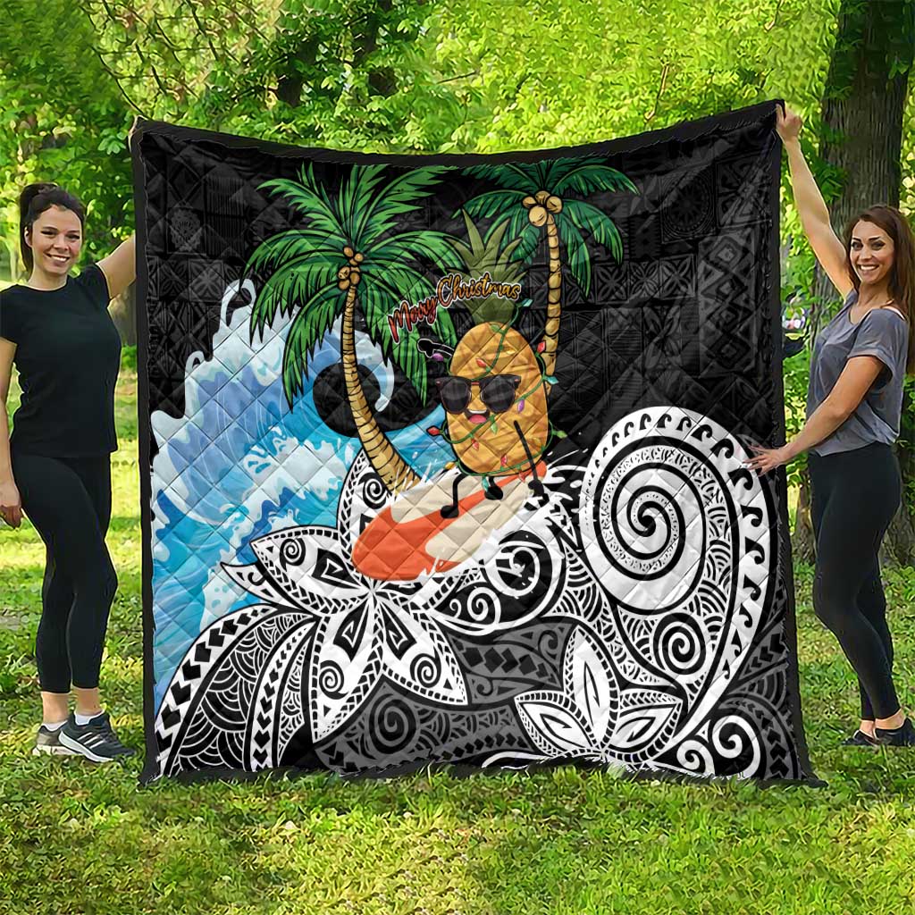 Tropical Christmas Polynesian Quilt Funny Surfing Pineapple LT7 - Polynesian Pride