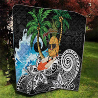 Tropical Christmas Polynesian Quilt Funny Surfing Pineapple LT7 - Polynesian Pride