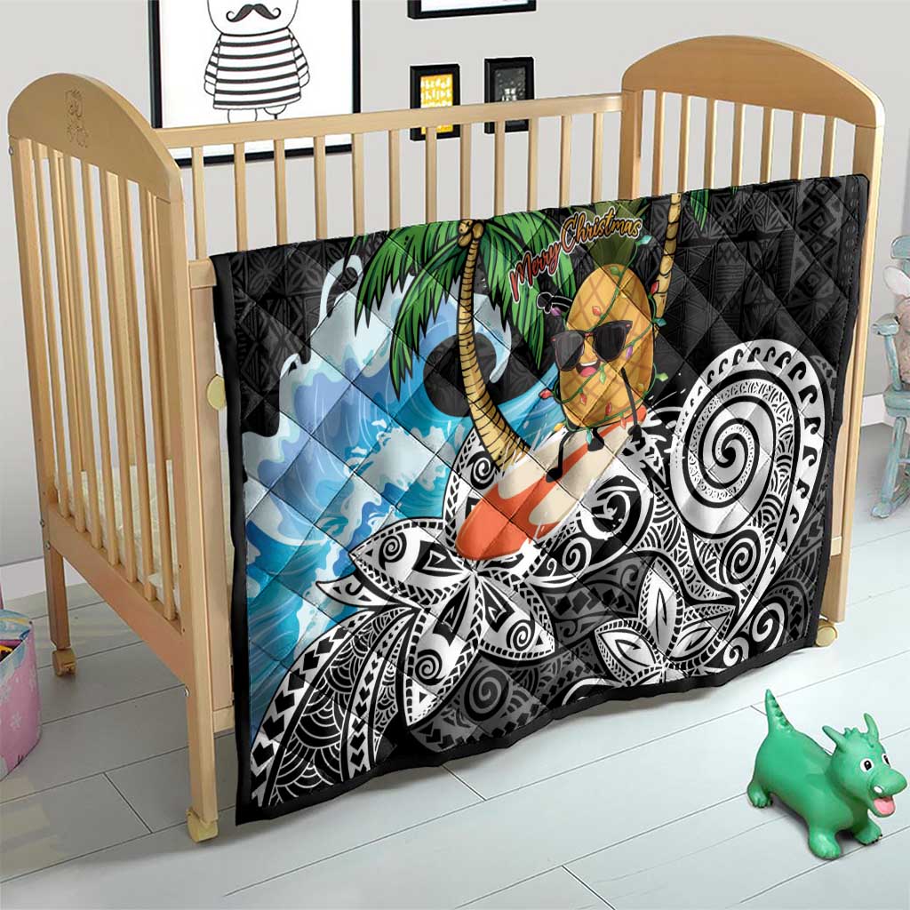 Tropical Christmas Polynesian Quilt Funny Surfing Pineapple LT7 - Polynesian Pride