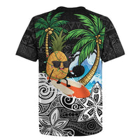 Tropical Christmas Polynesian Rugby Jersey Funny Surfing Pineapple LT7 - Polynesian Pride