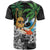 Tropical Christmas Polynesian T Shirt Funny Surfing Pineapple