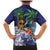 Tropical Christmas Polynesian Family Matching Mermaid Dress and Hawaiian Shirt Funny Surfing Pineapple Blue