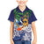 Tropical Christmas Polynesian Family Matching Mermaid Dress and Hawaiian Shirt Funny Surfing Pineapple Blue