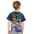 Tropical Christmas Polynesian Kid T Shirt Funny Surfing Pineapple Blue