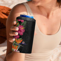 Hawaii Flowers Tribal Pattern 4 in 1 Can Cooler Tumbler LT9 - Polynesian Pride