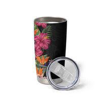 Hawaii Flowers Tribal Pattern Tumbler Cup LT9 - Polynesian Pride