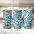 Turquoise Traditional Polynesian Tribal Tattoo Retro Tumbler Cup