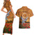 Cook Islands ANZAC Day Personalised Couples Matching Short Sleeve Bodycon Dress and Hawaiian Shirt with Poppy Field LT9 - Polynesian Pride