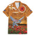 Cook Islands ANZAC Day Personalised Family Matching Mermaid Dress and Hawaiian Shirt with Poppy Field LT9 Dad's Shirt - Short Sleeve Art - Polynesian Pride