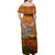 Cook Islands ANZAC Day Personalised Family Matching Off Shoulder Maxi Dress and Hawaiian Shirt with Poppy Field LT9 - Polynesian Pride