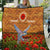 Cook Islands ANZAC Day Personalised Quilt with Poppy Field LT9 Art - Polynesian Pride