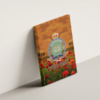 Niue ANZAC Day Personalised Canvas Wall Art with Poppy Field LT9 - Polynesian Pride
