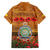 Niue ANZAC Day Personalised Family Matching Off Shoulder Maxi Dress and Hawaiian Shirt with Poppy Field LT9 - Polynesian Pride