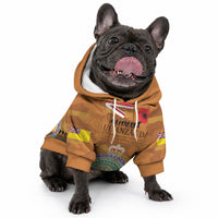 Niue ANZAC Day Personalised Pet Hoodie with Poppy Field LT9 - Polynesian Pride