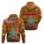 Niue ANZAC Day Personalised Zip Hoodie with Poppy Field LT9 - Polynesian Pride