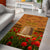 Tokelau ANZAC Day Personalised Area Rug with Poppy Field LT9 - Polynesian Pride