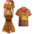 Tokelau ANZAC Day Personalised Couples Matching Mermaid Dress and Hawaiian Shirt with Poppy Field LT9 - Polynesian Pride