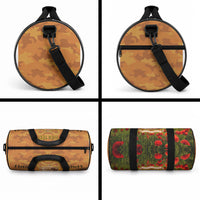 Tokelau ANZAC Day Personalised Duffle Bag with Poppy Field LT9 - Polynesian Pride