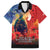 Tonga ANZAC Day Personalised Family Matching Puletasi and Hawaiian Shirt Soldier Te Tau Manatui Kinautolu with Poppy Field LT9 Dad's Shirt - Short Sleeve Art - Polynesian Pride