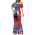 Tonga ANZAC Day Personalised Mermaid Dress Soldier Te Tau Manatui Kinautolu with Poppy Field LT9 - Polynesian Pride