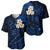 Hawaii Baseball Jersey Niihau Islands Polynesian Sunset Plumeria Blue Vibe LT9 - Polynesian Pride