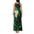 Hawaii Tank Maxi Dress Niihau Islands Polynesian Sunset Plumeria Green Vibe LT9 - Polynesian Pride