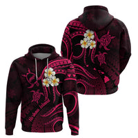 Hawaii Hoodie Niihau Islands Polynesian Sunset Plumeria Pink Vibe LT9 - Polynesian Pride