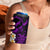 Hawaii Ni'ihau Islands Pacific Plumeria 4 in 1 Can Cooler Tumbler Purple Polynesian Tattoo