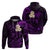 Polynesian Hawaii Hoodie Niihau Islands with Pacific Plumeria Purple Vibe LT9 - Polynesian Pride