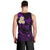 Polynesian Hawaii Men Tank Top Niihau Islands with Pacific Plumeria Purple Vibe LT9 - Polynesian Pride