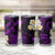 Hawaii Ni'ihau Islands Pacific Plumeria Tumbler Cup Purple Polynesian Tattoo