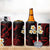 Hawaii Ni'ihau Islands Pacific Plumeria 4 in 1 Can Cooler Tumbler Red Polynesian Tattoo