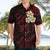 Polynesian Hawaii Hawaiian Shirt Niihau Islands with Pacific Plumeria Red Vibe LT9 - Polynesian Pride