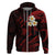 Polynesian Hawaii Hoodie Niihau Islands with Pacific Plumeria Red Vibe LT9 - Polynesian Pride