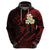 Polynesian Hawaii Hoodie Niihau Islands with Pacific Plumeria Red Vibe LT9 - Polynesian Pride